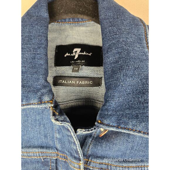 Womens Slim Illusion Modern Trucker Jacket Highline 7E060120 Size XS - Picture 3 of 8